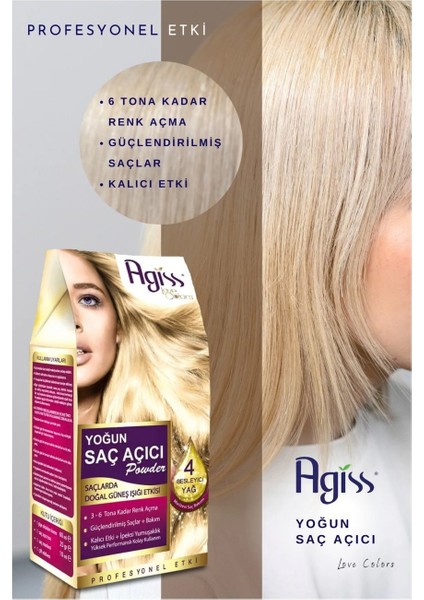 Agiss Yoğun Saç Açıcı Powder Toz fiyatları