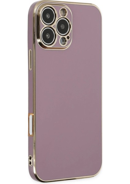Iphone 16 Pro Max Kılıf Volet Silikon - Mor Svlrs