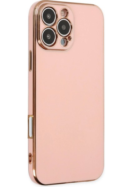 Iphone 16 Pro Kılıf Volet Silikon - Pembe Svlrs