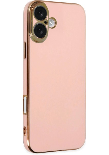 Iphone 16 Kılıf Volet Silikon - Pembe Svlrs