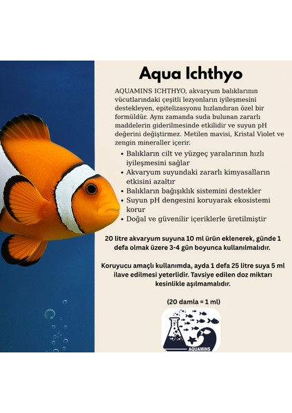 Ichthyo – Akvaryum Balıkları Için Lezyon ve Koruyucu | 100 ml