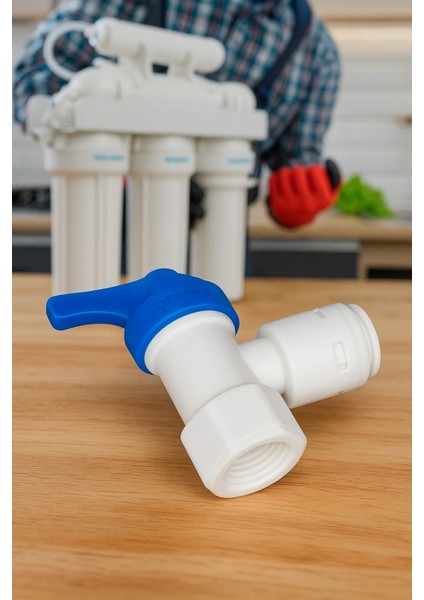 Su Arıtma Cihazı Temiz Su Tankı Depo Vanası 1/4" Quick