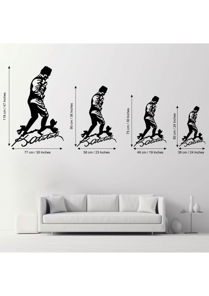 Metal Atatürk Duvar Tablosu, Kocatepe Tablosu, Atatürk Portresi, Ev & Ofis Dekoru fiyatları