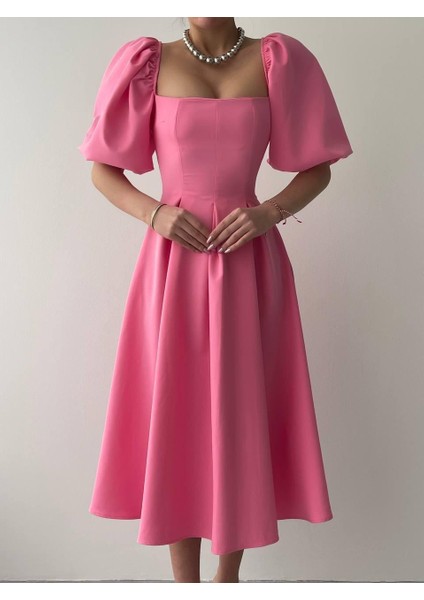 Benjamin Çan Etekli Midi Boy Elbise fiyatları