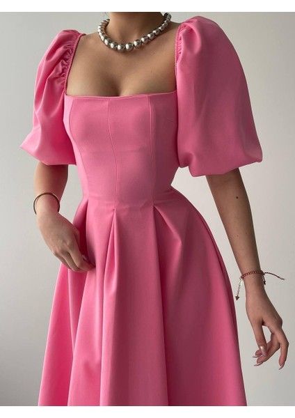 Benjamin Çan Etekli Midi Boy Elbise indirimleri