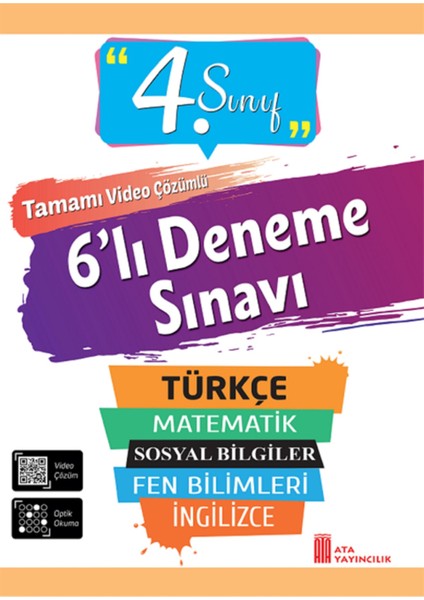 4.Sınıf 6'Lı Deneme Sınavı