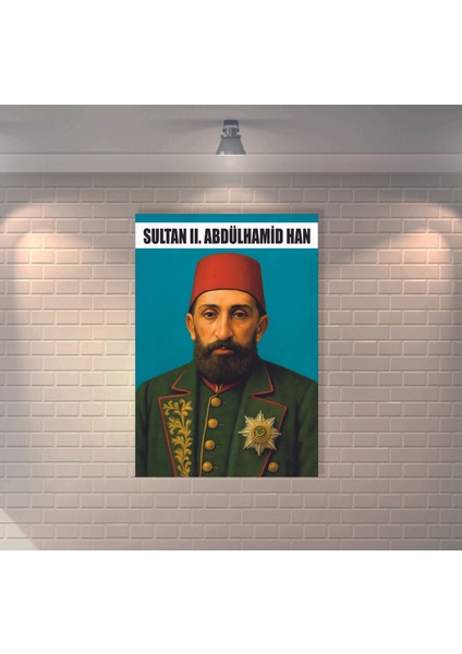 Sultan Iı. Abdülhamid 2 Han Retro Mdf Duvar Dekarasyon Tablosu