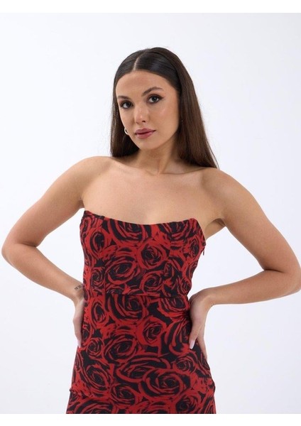 7006 Elbise-Kırmızı fiyatları