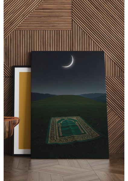 Gece Huzurunda Namaz Kanvas Tablo