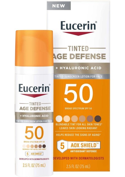 Tinted Age Defense SPF50 Yüz Güneş Kremi 75ML