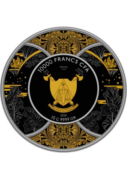 Agakulche Durga Rutenyum 2024 Altın Kaplama Gümüş Sikke Coin