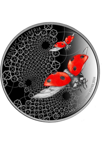 Agakulche Uğur Böceği Gümüş Sikke Coin