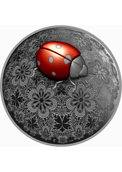 Agakulche Uğur Böceği Gümüş Sikke Coin