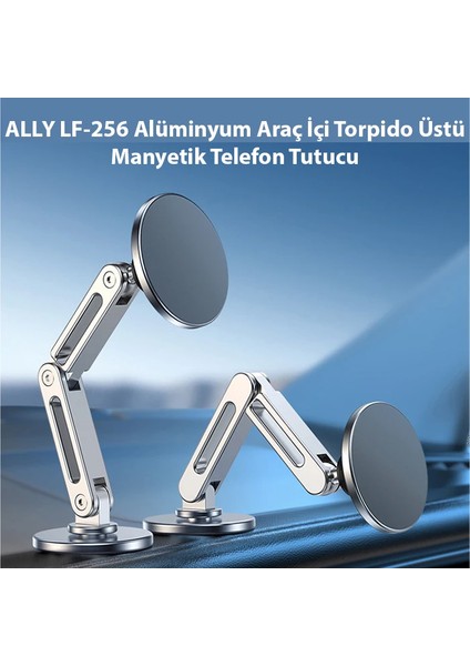 Ally LF-256 Alüminyum Araç Içi Torpido Üstü Manyetik Telefon TUTUCU-(5775) - NTR1353-6642 fiyatları