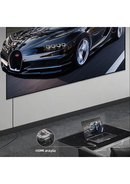 Ally 5in1 Type-C To Usb3.0 + Usb2.0 + Type-C Pd 100W + HDMI + Ethernet Çoğaltıcı - NTR1874-1583