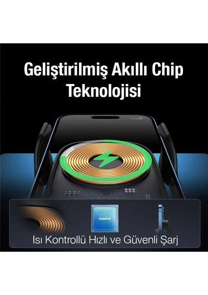 Baseus Milky Way Pro 15W Kablosuz Şarjlı Havalandırma Bölmesi Araç Telefon Tutu - NTR9880-4534 indirimleri