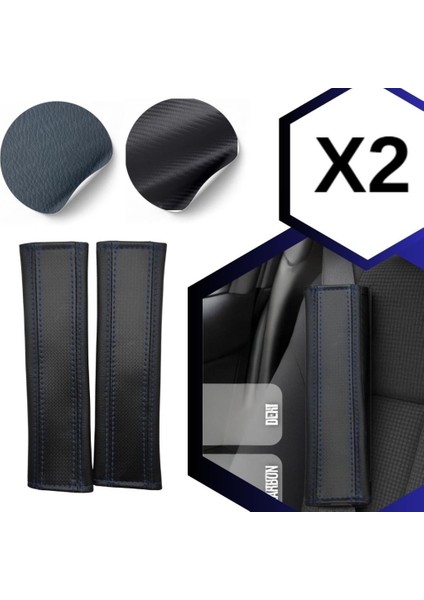 Üniversal Her Araca Uygun Vites Körüğü Direksiyon Kılıfı Emniyet Kemer Pedi Seti Boyun Yastığı Seti Full Set Mavi 6 Parçalı Set modelleri