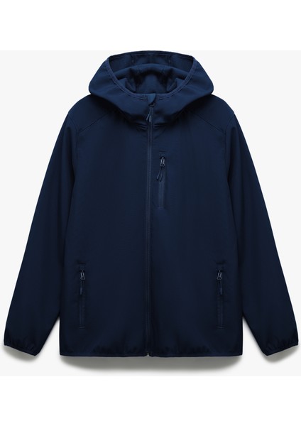 Yeni Sezon Fermuarlı Cepli Uzun Kollu Slim Fit Kapşonlu Mevsimlik Ceket modelleri