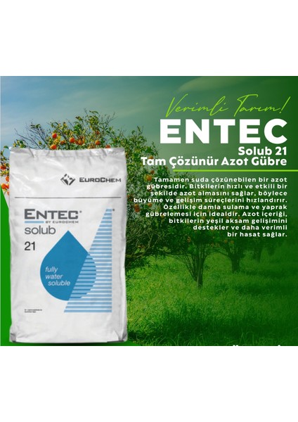 Yavaş Salınımlı Azotlu Gübre Entec® Solub 21 5 kg