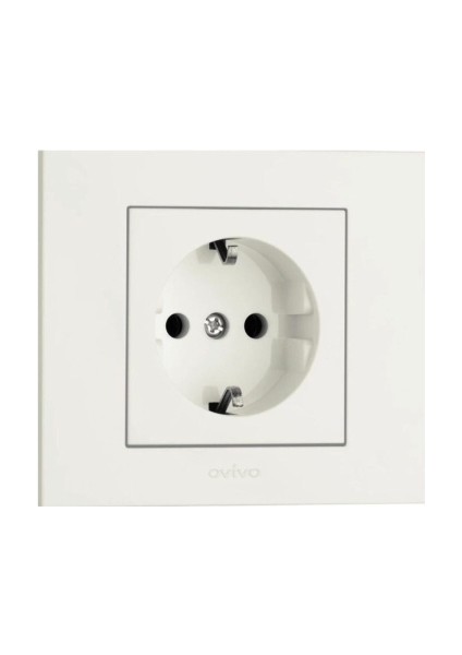 Grano Beyaz Topraklı Priz 3'lü Paket (Çerçeve Dahil) fiyatları