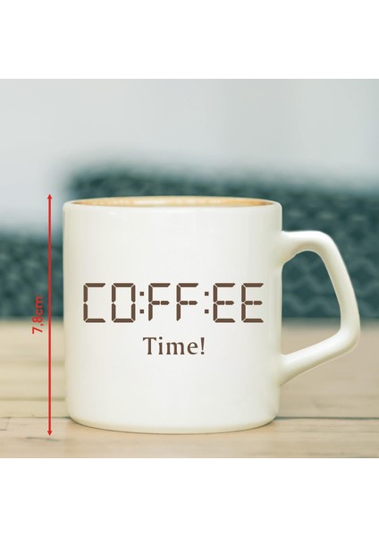 Coffee Time Yazılı Kupa 7,5cm modelleri