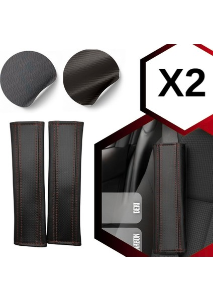 Universal Vites Körüğü Direksiyon Kılıfı Emniyet Kemer Pedi Seti Boyun Yastığı Seti Kırmızı fırsatları