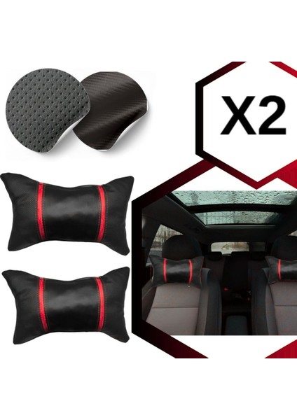 Universal Vites Körüğü Direksiyon Kılıfı Emniyet Kemer Pedi Seti Boyun Yastığı Seti Kırmızı indirimleri