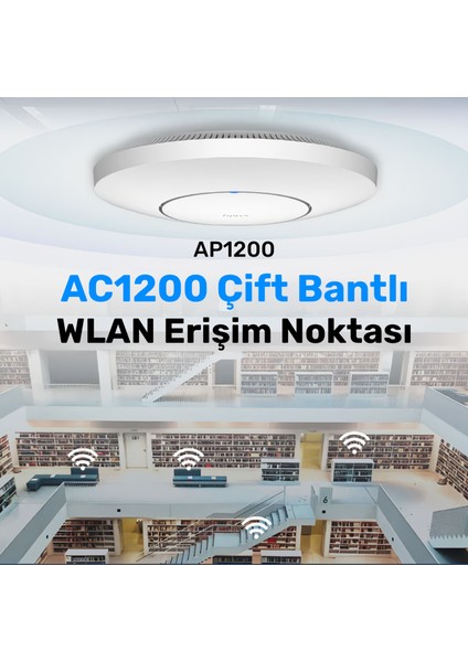 AP1200 1 Portlu 10/100MBPS AC1200 2 Anten Tavan Access point fiyatları