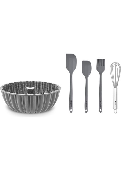 Cake Pro And Pastry 5 Parça Kek Kalıbı ve Pasta Hazırlık Seti