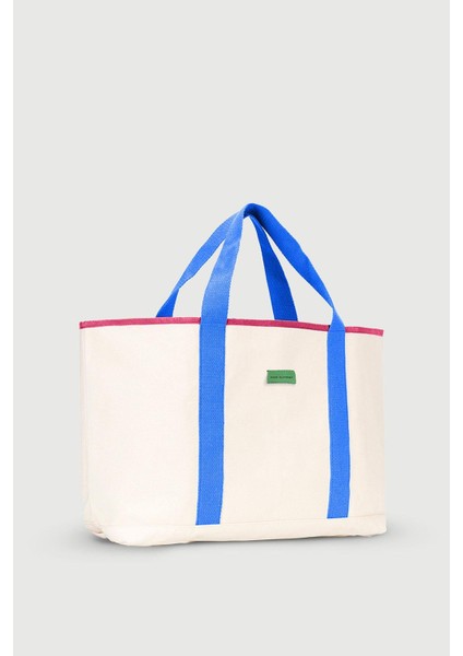 Huge Extra Large Linen Bag Blue Pink fiyatları