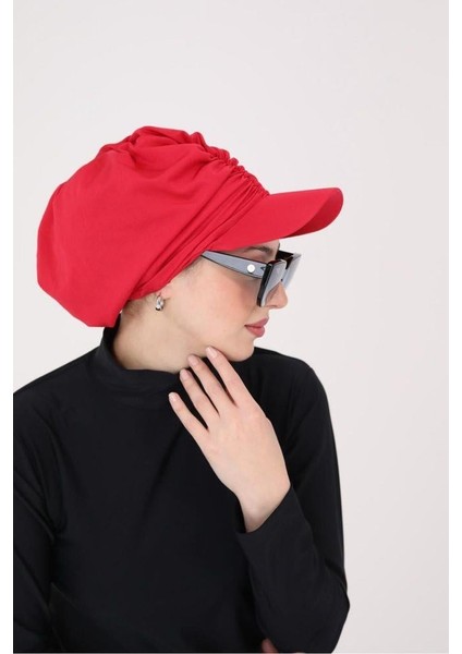 Mila Kırmızı Siperlikli Bone