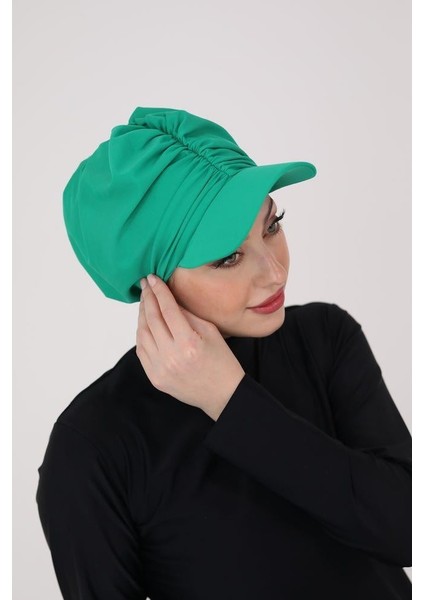 Mila Turkuaz Siperlikli Bone