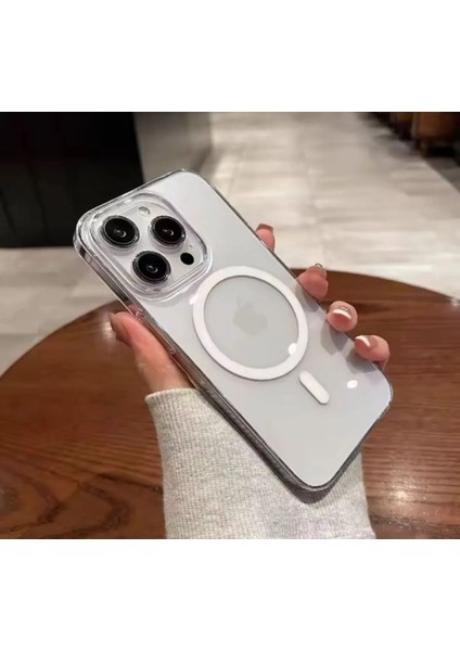 (Sert Mika Kılıf) iPhone 16 Pro Max Uyumlu Şeffaf Sert Mika Sararmaz Magsafe Ince Fit Kılıf fiyatları