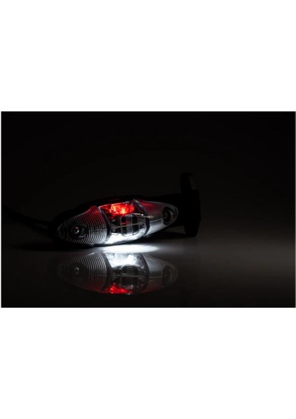 Frıstom 12V-24V Yan Pozisyon Lambası Side Marker Ledli (Sarı-Kırmızı-Beyaz) (122*41 Mm) E9 indirimleri