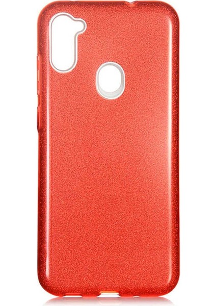 Samsung Galaxy A11 Kılıf Parlak Simli Muhteşem Görünüm, Sert ve Dayanıklı