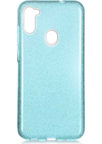 Samsung Galaxy A11 Kılıf Parlak Simli Muhteşem Görünüm, Sert ve Dayanıklı
