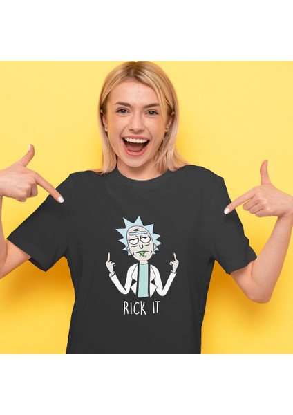 Rick It Tişört - Siyah