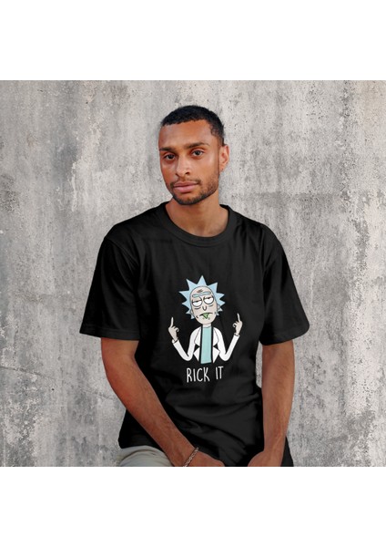 Rick It Tişört - Siyah