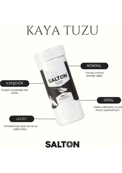 Salton Kaya Tuzu Ince 350GR fiyatları