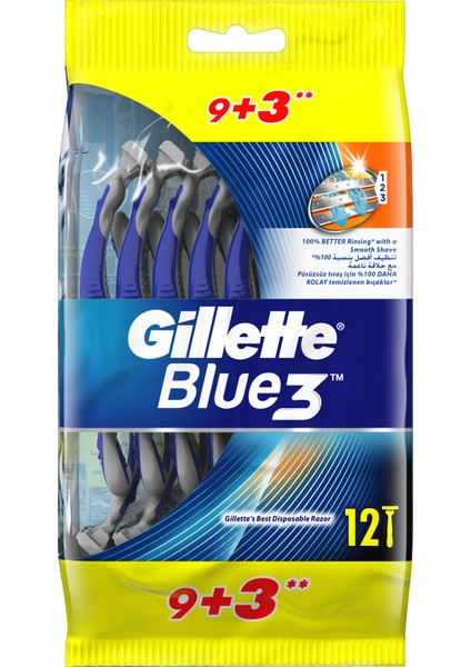 Blue3 Tıraş Bıçağı 12'li Poşet