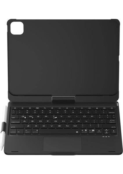 Ipad Pro 11 (2024) F11 Ats Kılıf Magic Dönen Klavyeli Tablet Kılıf - Siyah Svlrs