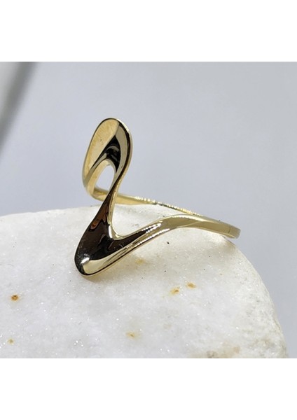 Gümüş Yüzük - Helezon Tasarım 925 Ayar Gümüş-Taşsız Gümüş Yüzük-Dalgalı Tasarım 925 Ayar Gümüş Yüzük fiyatları