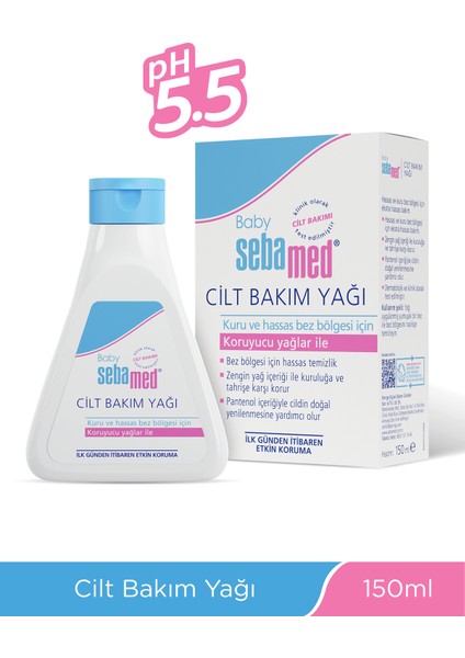 Baby Yatıştırıci Etkili Kuruluk ve Tahrise Karşı Etkili Bebek Yağı 150 ml