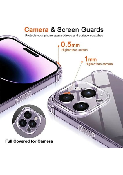 Apple iPhone 13 Pro Max Uyumlu Kamera Lens Korumalı Süper Şeffaf Kılıf fiyatları