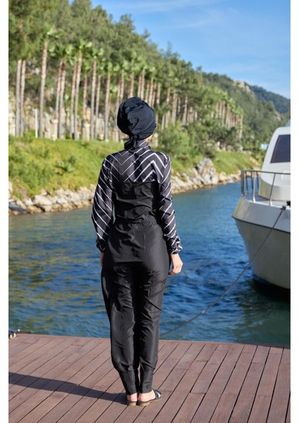 Dream Balıksırtı Desen Tasarım Tesettür Paraşüt Kumaş Tulum Mayo indirimleri