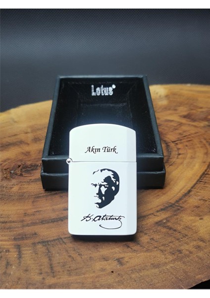 Kişiye Özel Lotus Atatürk Benzinli Çakmak