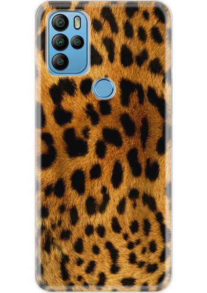 General Mobile Gm 21 Pro Kılıf Pure Modern Desenli Silikon Kapak Leopar Kürk