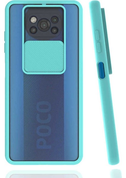 Xiaomi Poco X3 Uyumlu Kılıf Kamera Kapaklı Lens Korumalı Mat