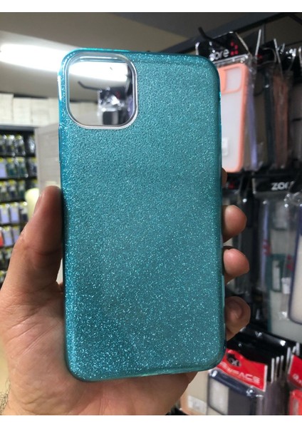 Apple iPhone 13 Pro Max Kılıf Parlak Simli Muhteşem Görünüm, Sert ve Dayanıklı