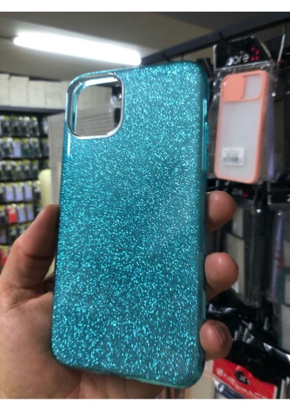 Apple iPhone 13 Pro Max Kılıf Parlak Simli Muhteşem Görünüm, Sert ve Dayanıklı
